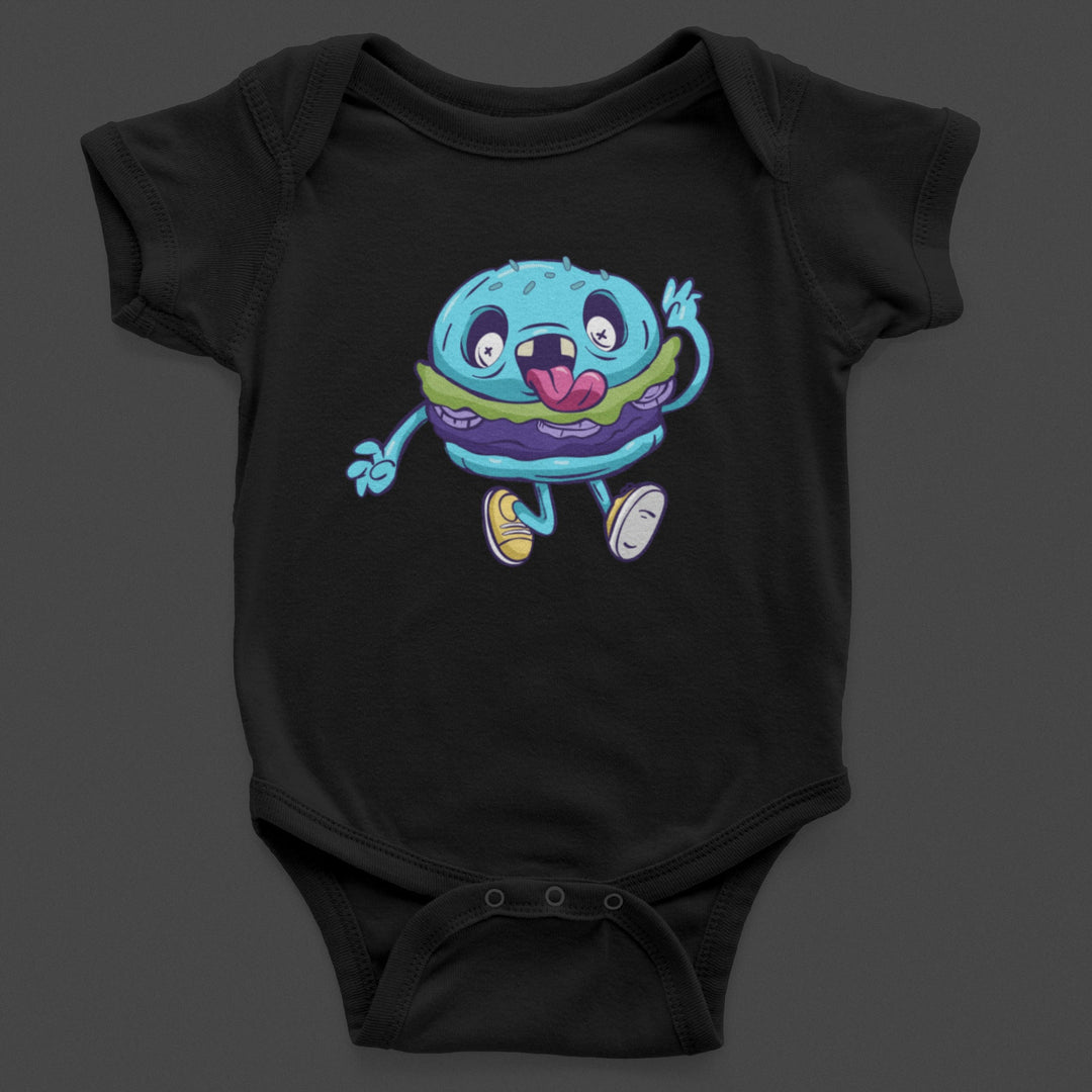 Baby-Youth "Zombie Burger" Black Onesie/T-Shirt