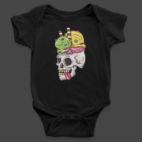 Baby-Youth "Skeleton Sweet Tooth" Black Onesie/T-Shirt