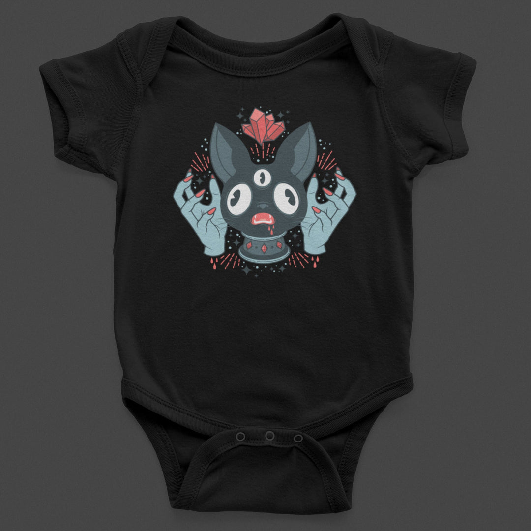 Baby-Youth "Bat/Crystals" Black Onesie/T-Shirt