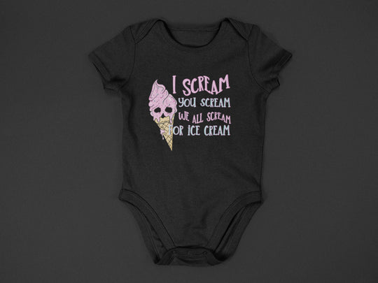 Baby-Youth "Ice Cream" Black T-Shirt/Onesie