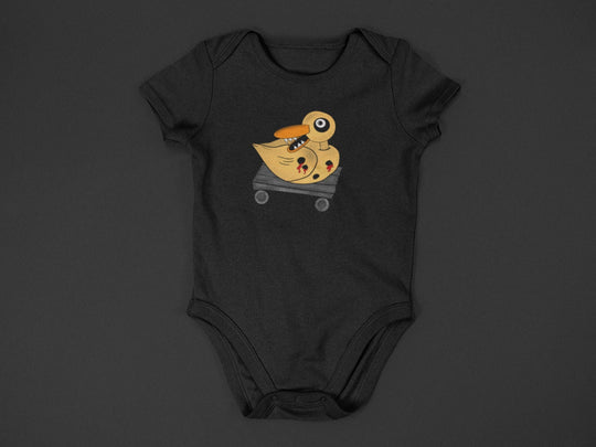 Baby-Youth "Nightmare Duck" Black Onesie/T-Shirt