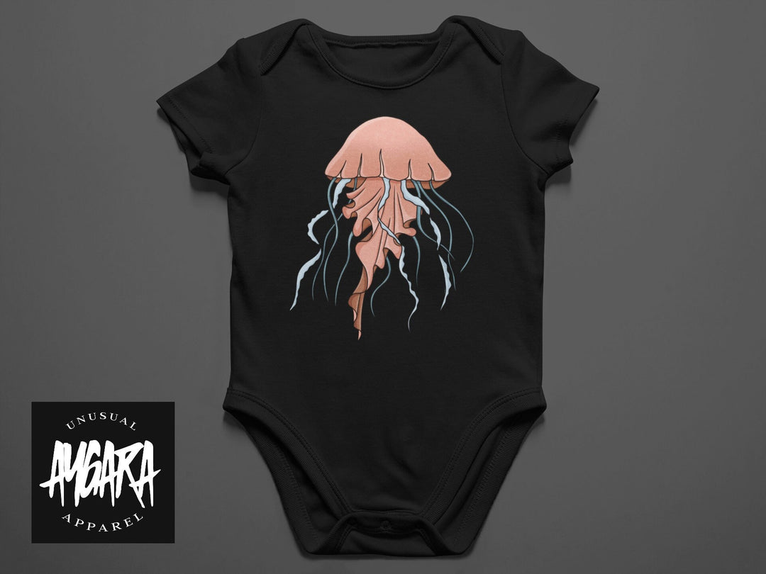 Baby "Squid" Black Onesie