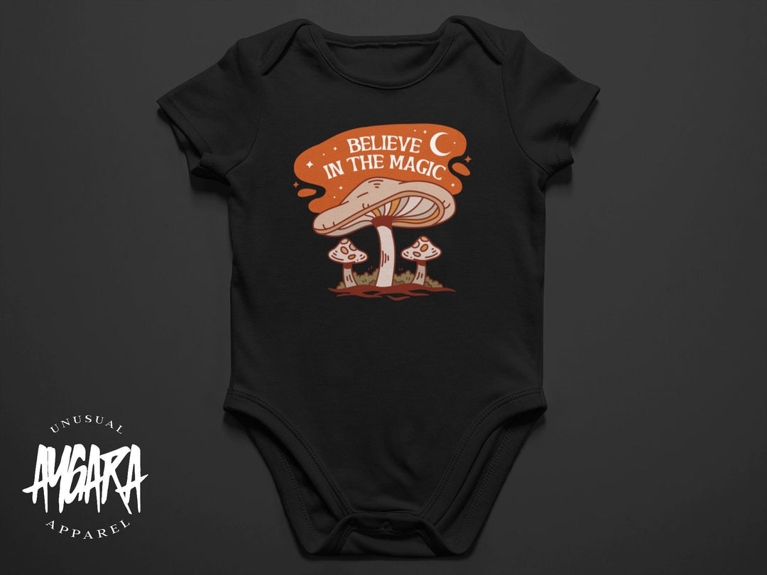 Baby-Youth "Believe in the Magic" Black Onesie/T-Shirt