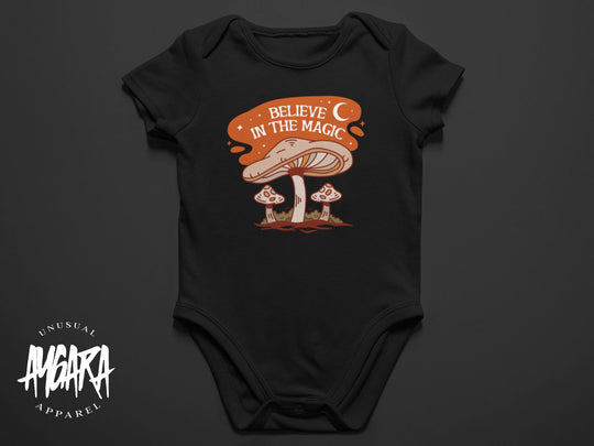 Baby-Youth "Believe in the Magic" Black Onesie/T-Shirt