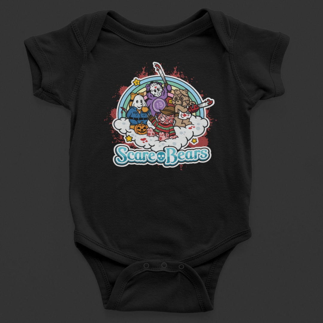 Baby-Youth "Scare Bears" Black Onesie/T-Shirt