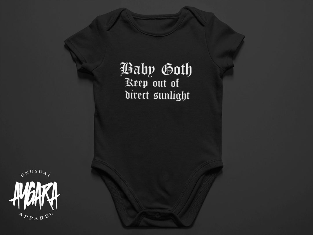 Baby Goth Black Onesie