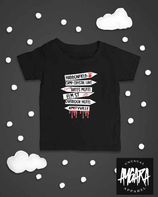 Baby-Youth "Horror Signs" Black Onesie/T-Shirt