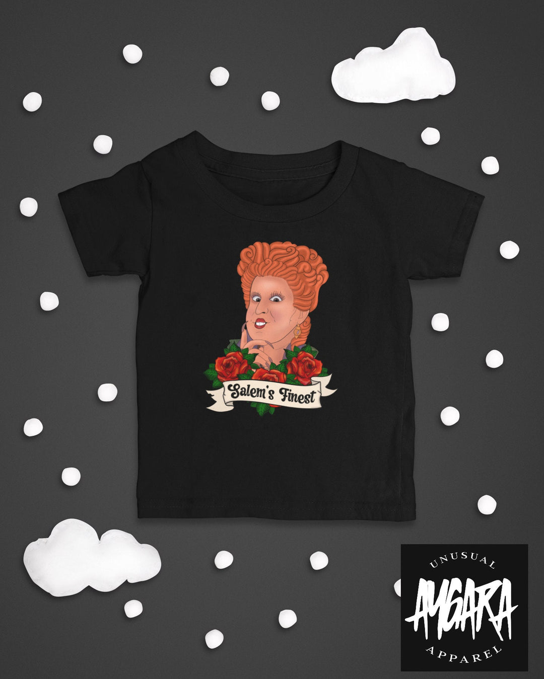 Baby-Youth "Salem's Finest" Black Onesie/T-Shirt