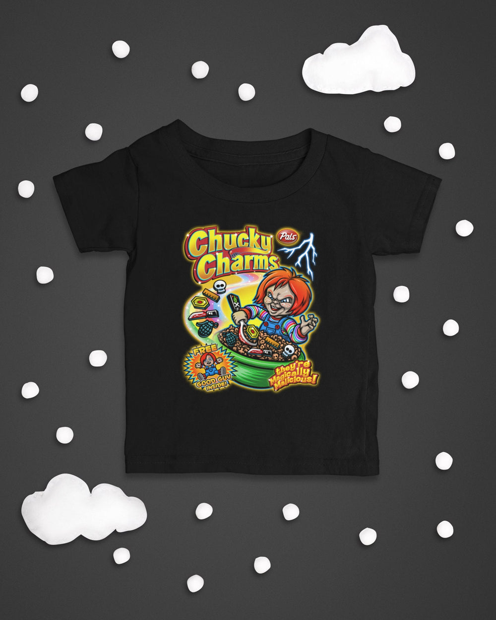 Baby-Youth "Chucky Charms" Black Onesie/T-Shirt