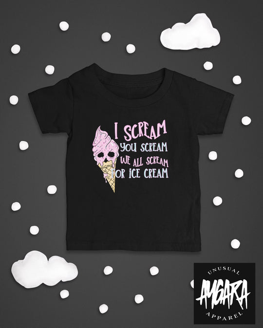 Baby-Youth "Ice Cream" Black T-Shirt/Onesie