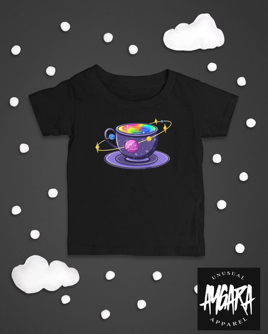 Baby-Youth "Space Tea" Black Onesie/T-Shirt