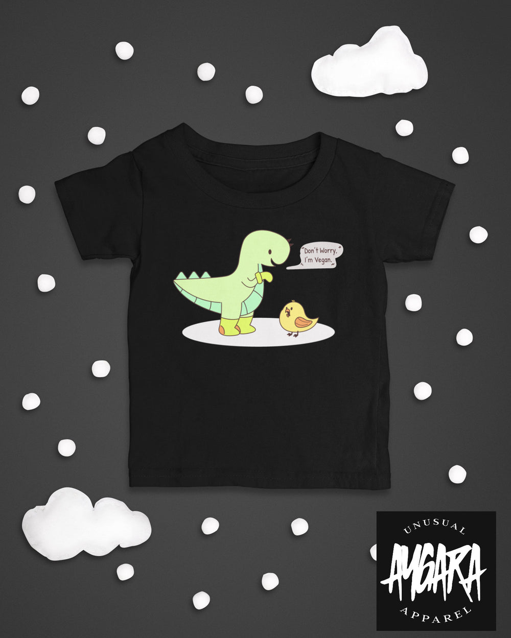 Baby-Youth "Vegan" Black Onesie/T-Shirt