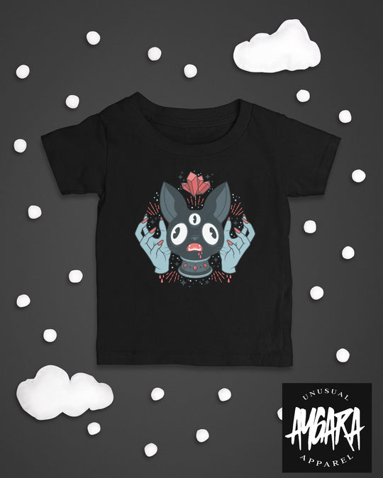 Baby-Youth "Bat/Crystals" Black Onesie/T-Shirt