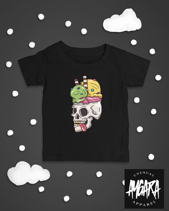 Baby-Youth "Skeleton Sweet Tooth" Black Onesie/T-Shirt