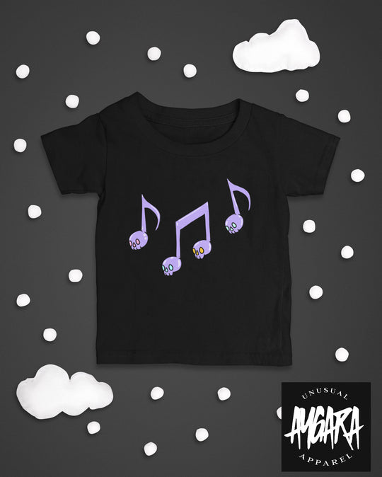 Baby-Youth "Spooky Music Notes" Onesie/T-Shirt