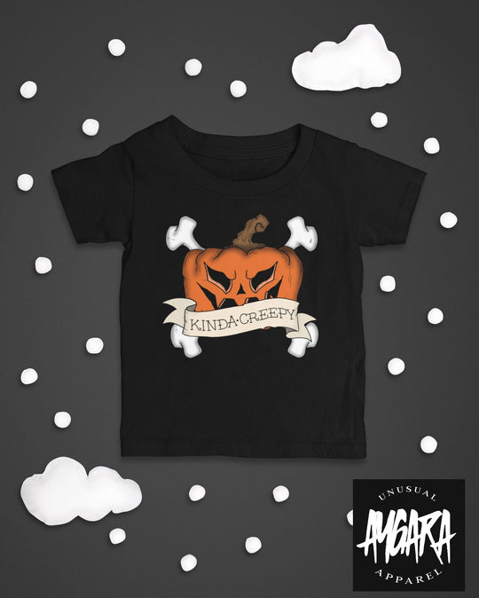 Baby-Youth "Kinda Creepy" Black Onesie/T-Shirt