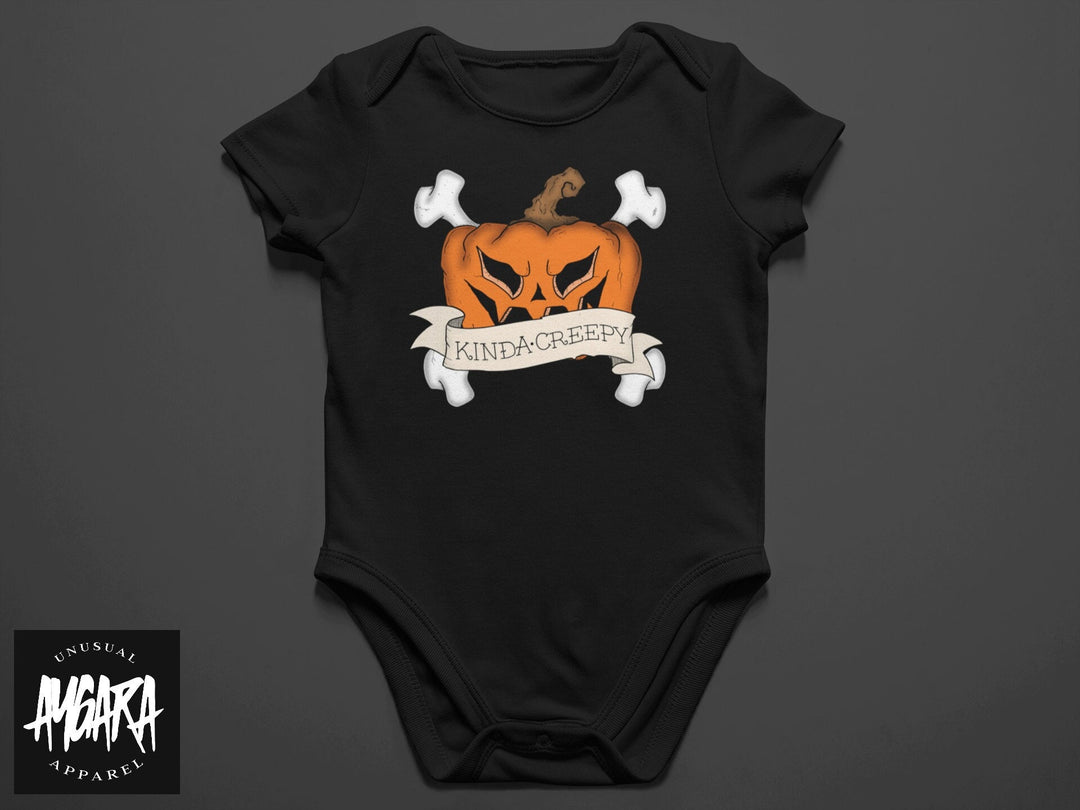 Baby-Youth "Kinda Creepy" Black Onesie/T-Shirt