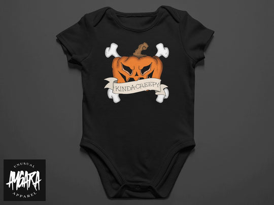 Baby-Youth "Kinda Creepy" Black Onesie/T-Shirt