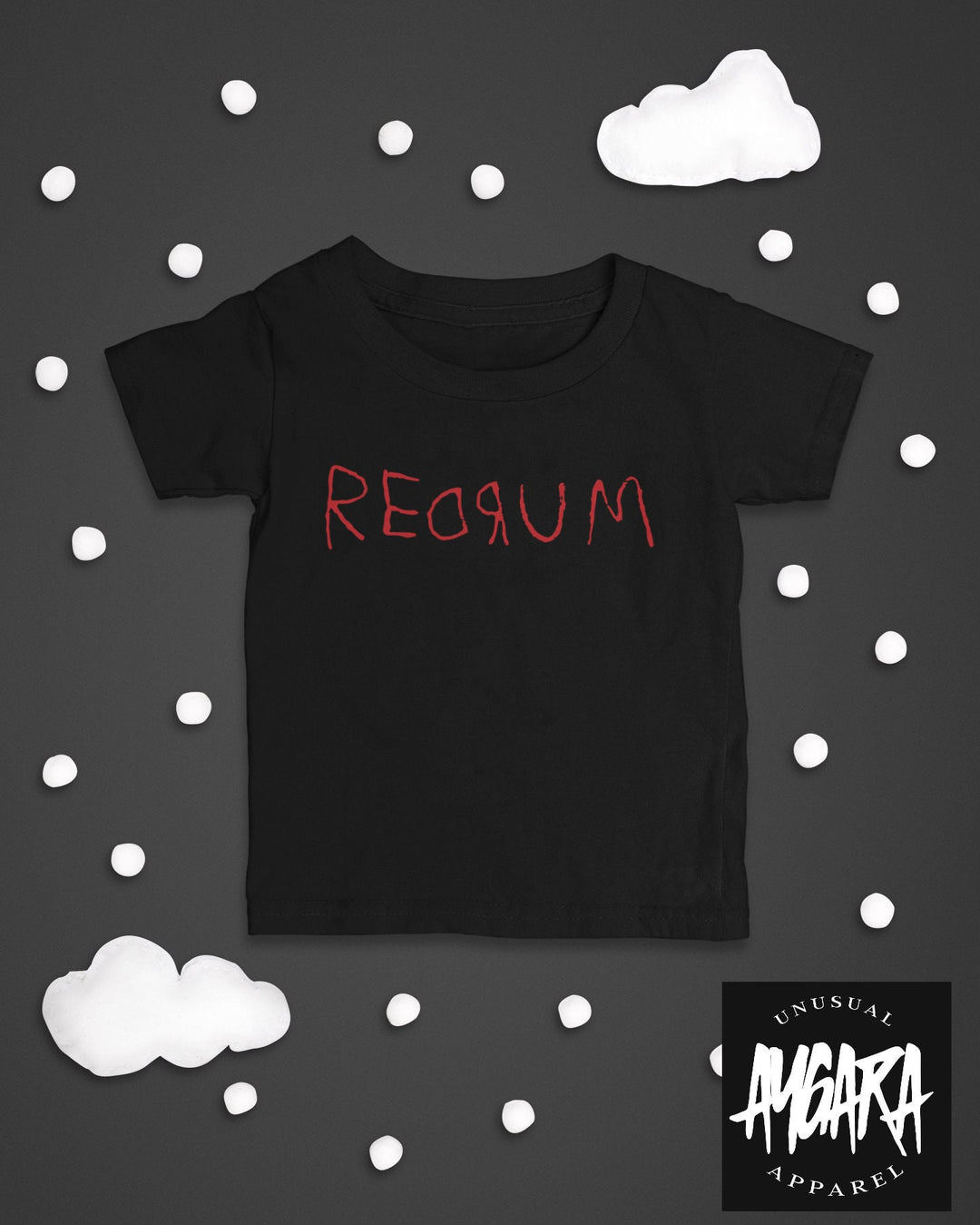 Baby-Youth Black "RED RUM" Onesie/T-Shirt