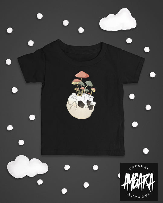 Baby-Youth "Skull Mushroom Planter" Onesie/T-Shirt