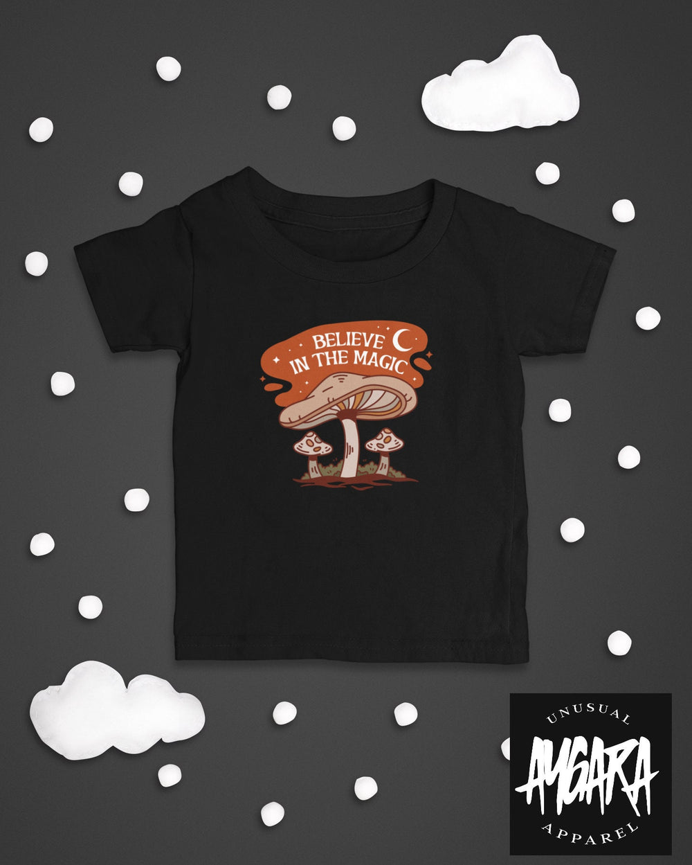 Baby-Youth "Believe in the Magic" Black Onesie/T-Shirt
