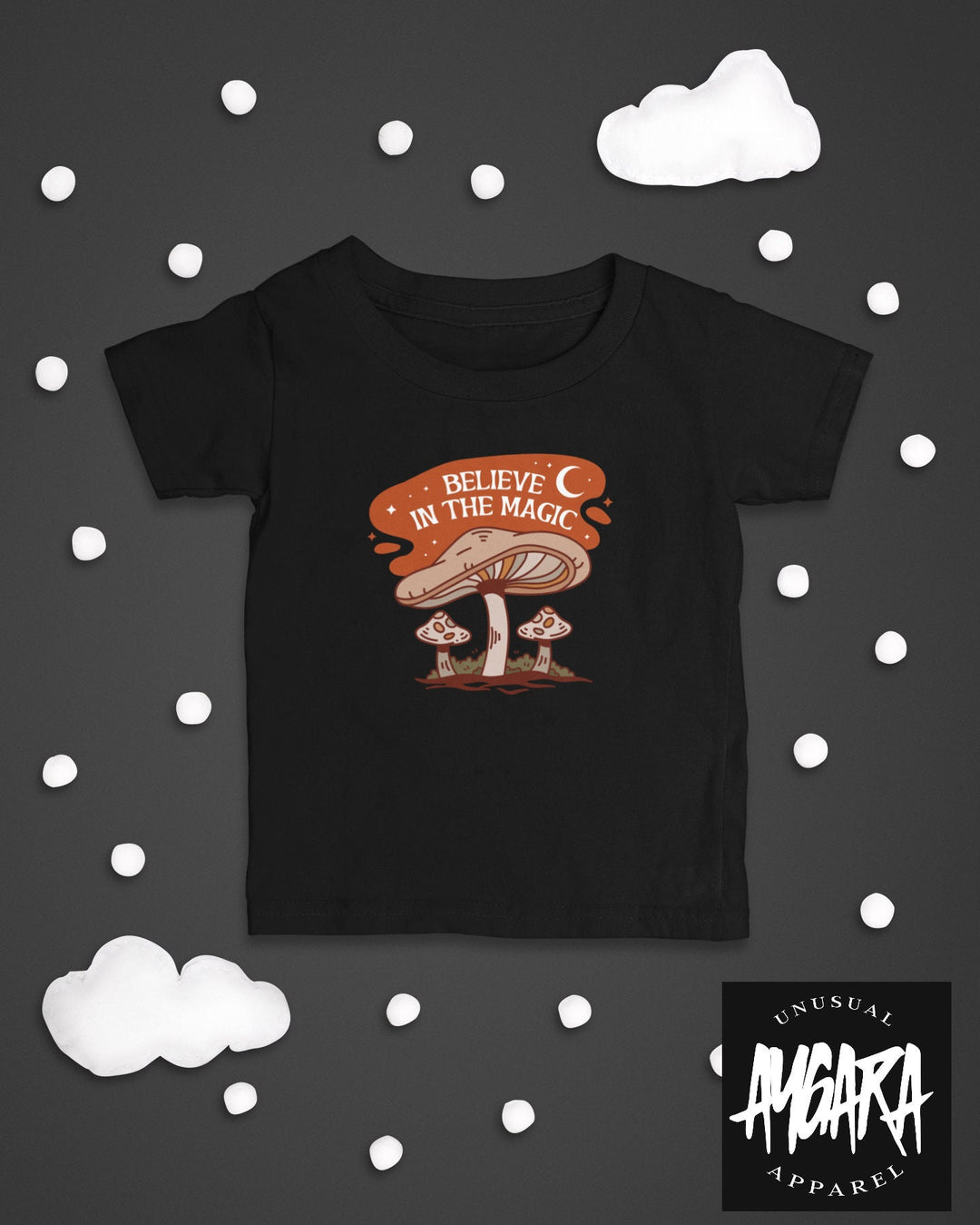 Baby-Youth "Believe in the Magic" Black Onesie/T-Shirt