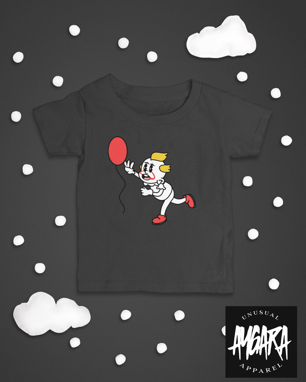 Baby-Youth "Kid Penny" Black Onesie/T-Shirt