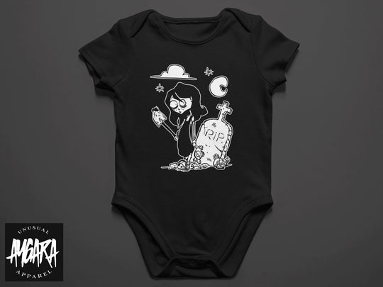 Baby-Youth Creepy Grave Girl Onesie/T-Shirt