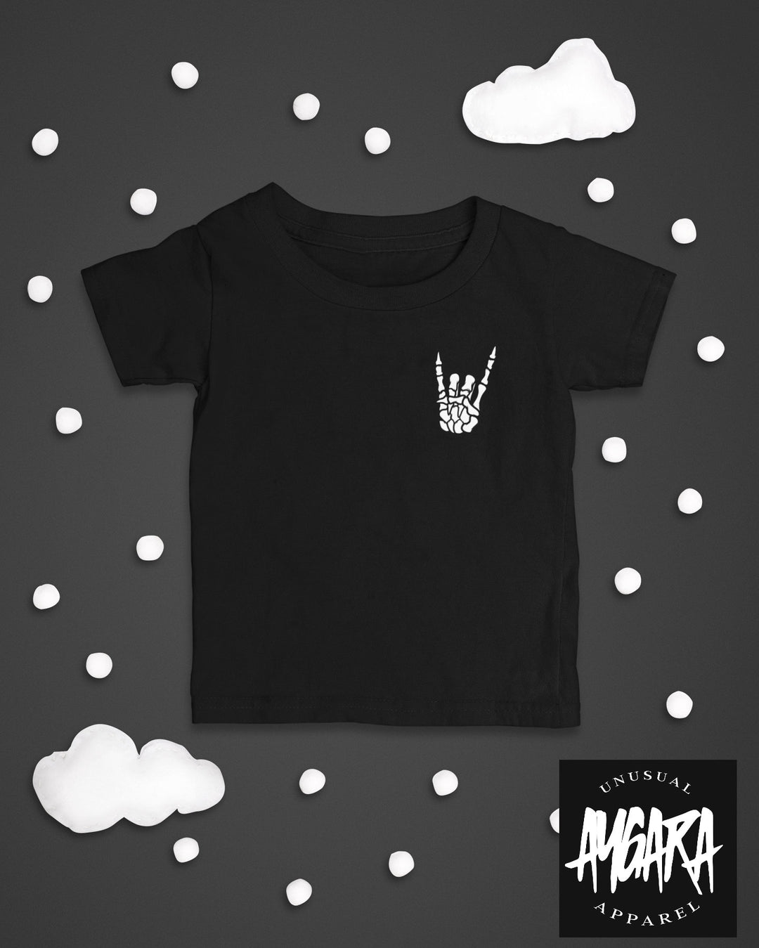 Baby-Youth Small Skeleton Hand Onesie/T-Shirt
