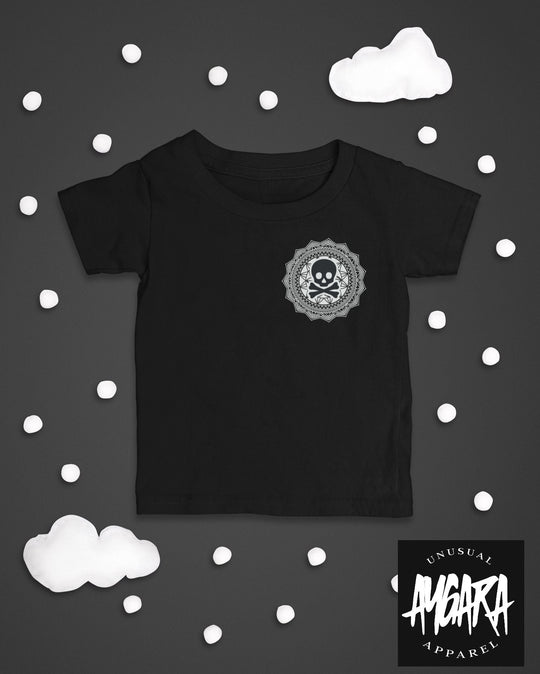 Baby-Youth Skull Mandala Corner Onesie/T-Shirt