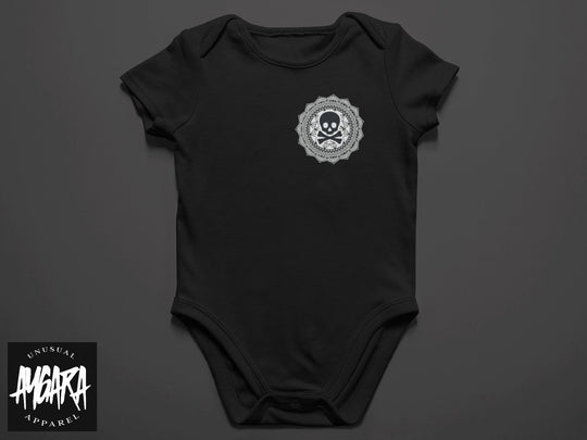 Baby-Youth Skull Mandala Corner Onesie/T-Shirt