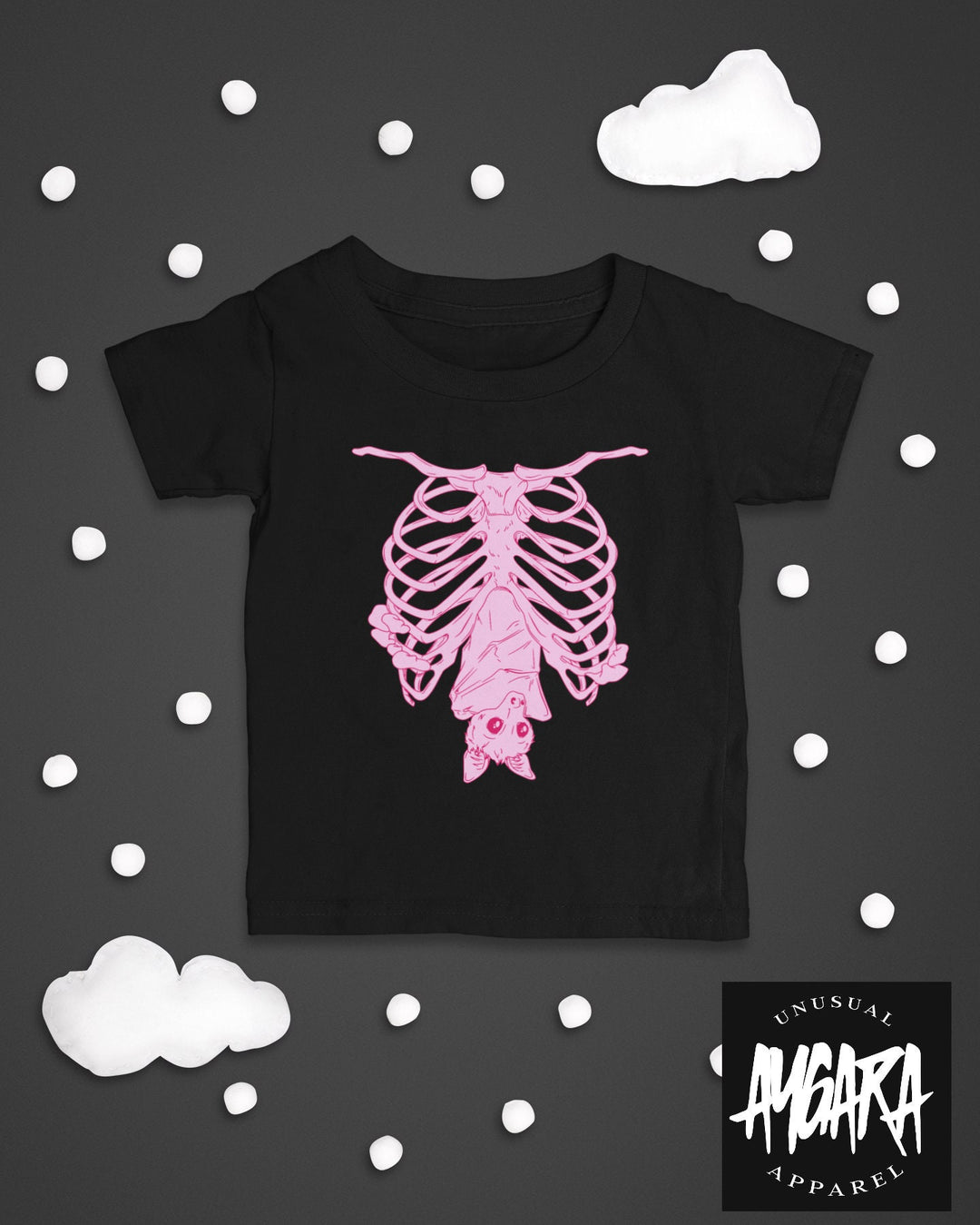 Baby-Youth Bat Ribcage Onesie/T-Shirt