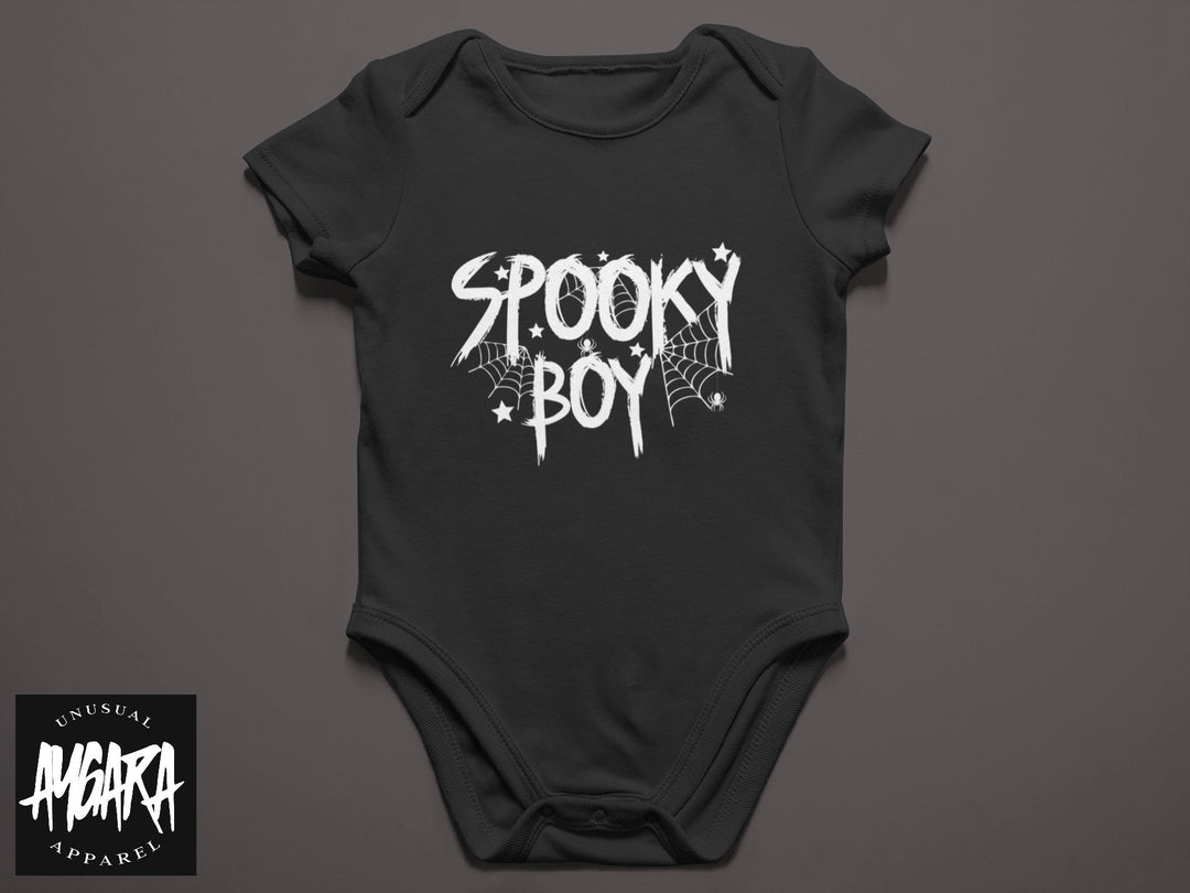 Baby-Youth Black "Spooky Boy" Onesie/T-Shirt