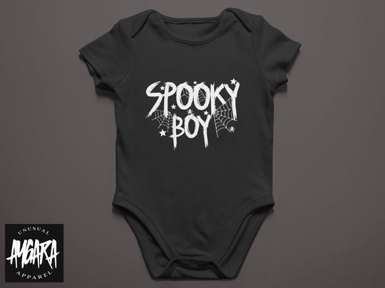 Baby-Youth Black "Spooky Boy" Onesie/T-Shirt