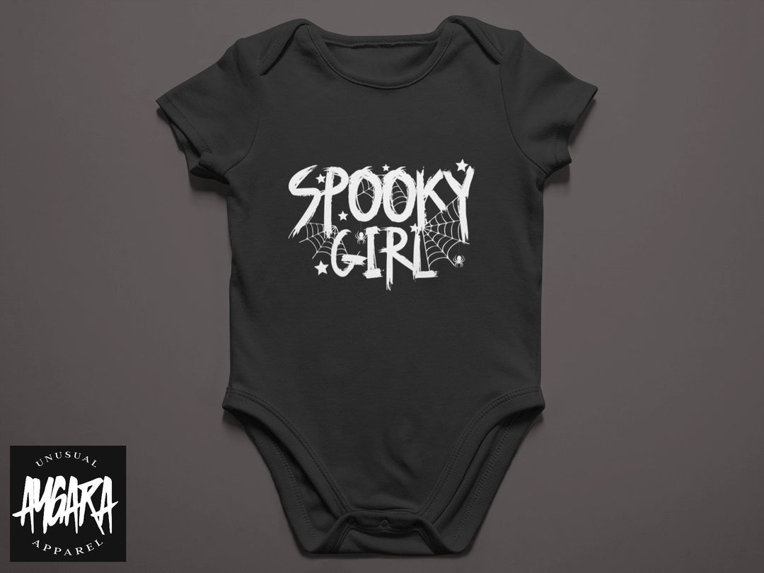 Baby-Youth Black "Spooky Girl" Onesie/T-Shirt