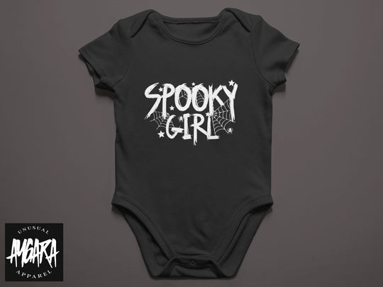 Baby-Youth Black "Spooky Girl" Onesie/T-Shirt