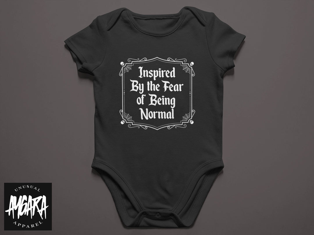 Baby-Youth Black "Inspired by the fear..." Onesie/T-Shirt