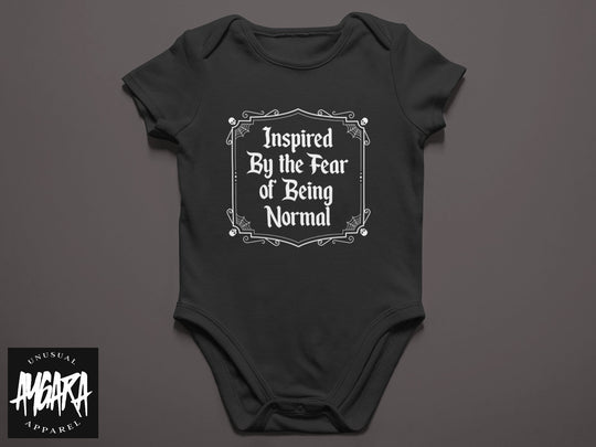 Baby-Youth Black "Inspired by the fear..." Onesie/T-Shirt