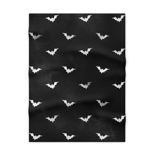 Super Soft Black Bats w/ Smoke Baby Blanket