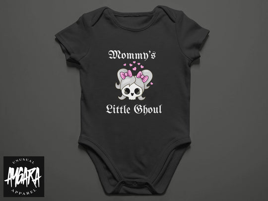 Baby-Youth "Daddy/Mommy's Little Ghoul" Black Onesie/T-Shirt