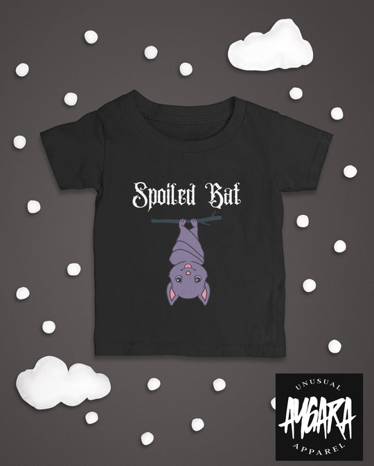 Baby-Youth 'Spoiled Bat' Black Onesie/T-Shirt