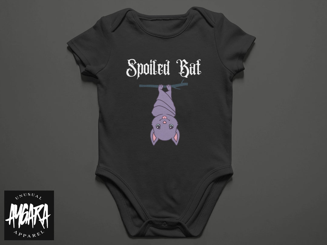 Baby-Youth 'Spoiled Bat' Black Onesie/T-Shirt