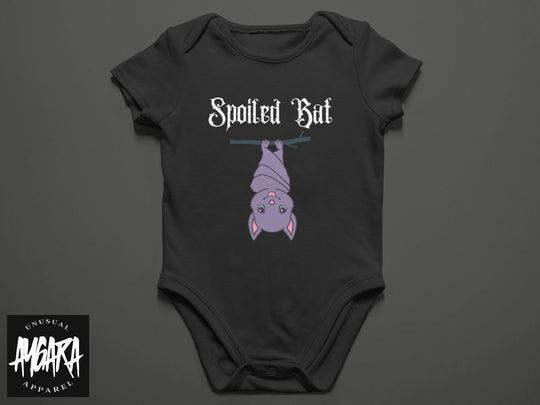 Baby-Youth 'Spoiled Bat' Black Onesie/T-Shirt