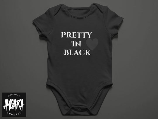 Baby-Youth 'Pretty in Black" Black Onesie/T-Shirt
