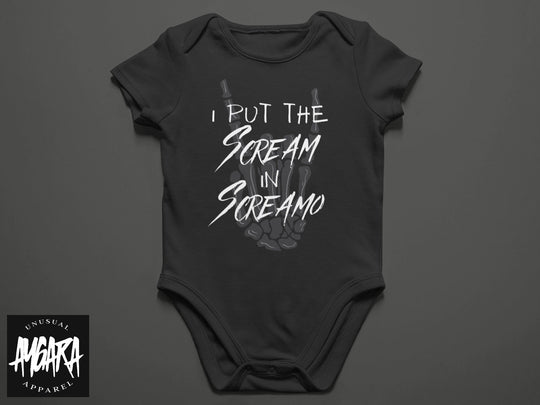 Baby-Youth 'Scream in Screamo' Black Onesie/T-Shirt