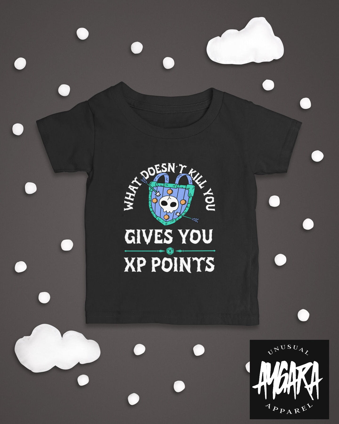 Baby-Youth "What Doesn't Kill You" Black Onesie/T-Shirt
