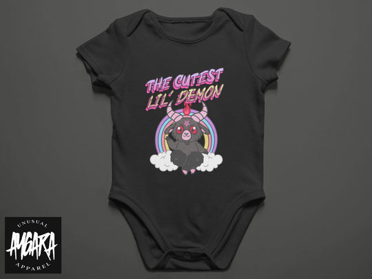 Baby-Youth "Cutest Little Demon" Black Onesie/T-Shirt