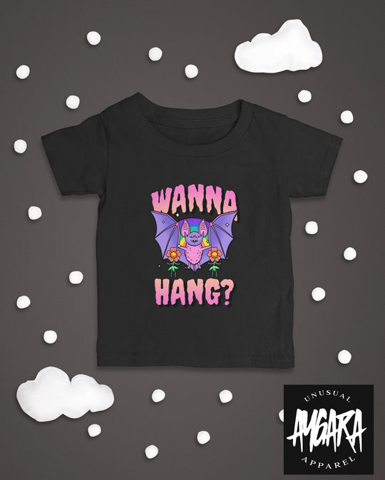 Baby-Youth "Wanna Hang?" Black Onesie/T-Shirt