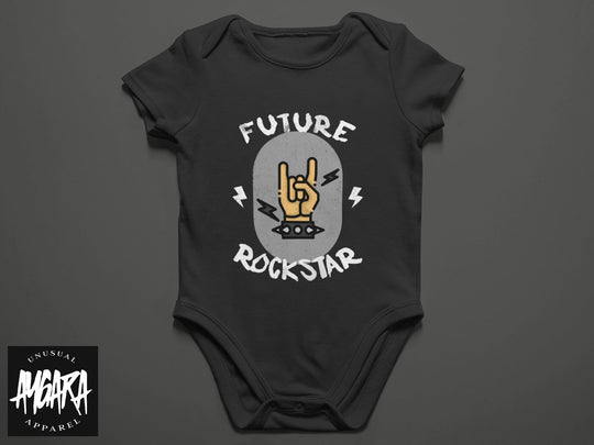 Baby-Youth "Future Rockstar" Black Onesie/T-Shirt