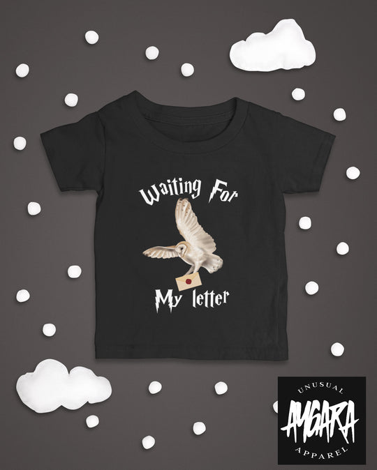 Baby-Youth "Waiting for my Letter" Black Onesie/T-Shirt